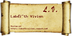 Labáth Vivien névjegykártya