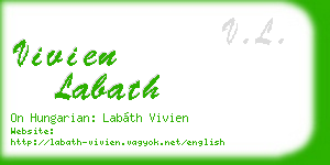 vivien labath business card